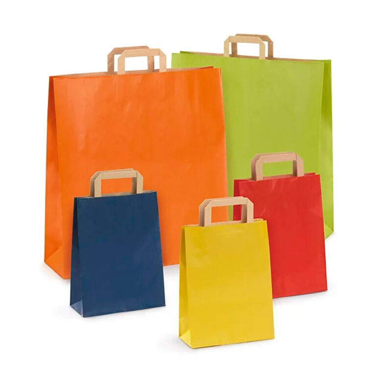 Bolsas Canguro - Bolsa papel asa plana GENERICA